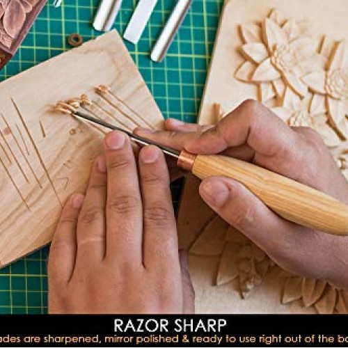 BeaverCraft, Wood Carving Chisel Set SC01 - Gouge Wood Carving Too...