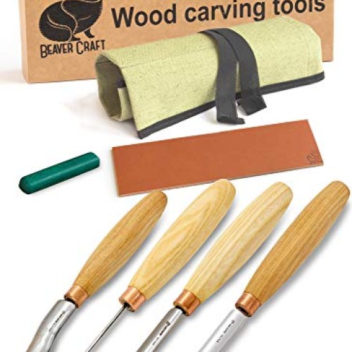 BeaverCraft, Wood Carving Chisel Set SC01 - Gouge Wood Carving Too...