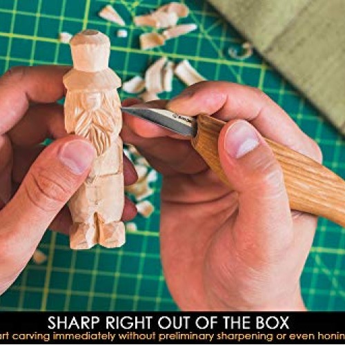 BeaverCraft Wood Carving Detail Knife C15 1.5 Whittling Knife for...