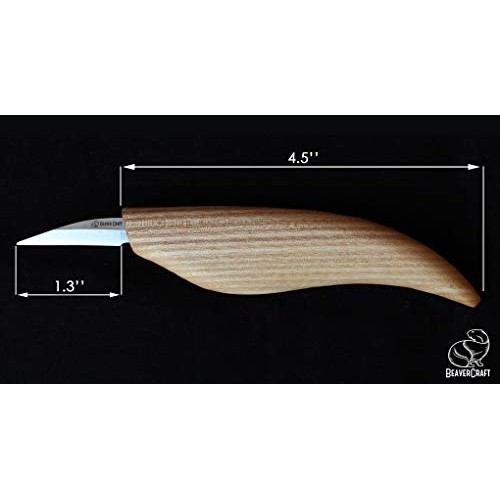 BeaverCraft Wood Carving Detail Knife C15 1.5 Whittling Knife for...