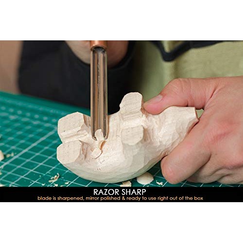 BeaverCraft Wood Carving Gouge K9/10 Woodworking Hand Chisel Compa...