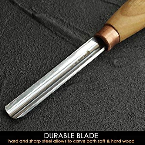 BeaverCraft Wood Carving Gouge K9/10 Woodworking Hand Chisel Compa...
