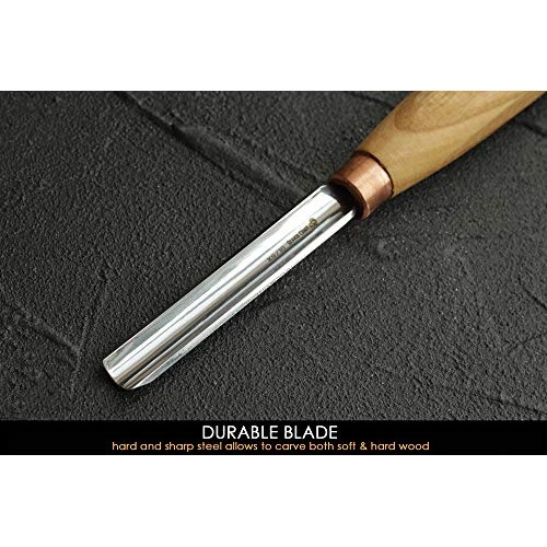 BeaverCraft Wood Carving Gouge K9/10 Woodworking Hand Chisel Compa...