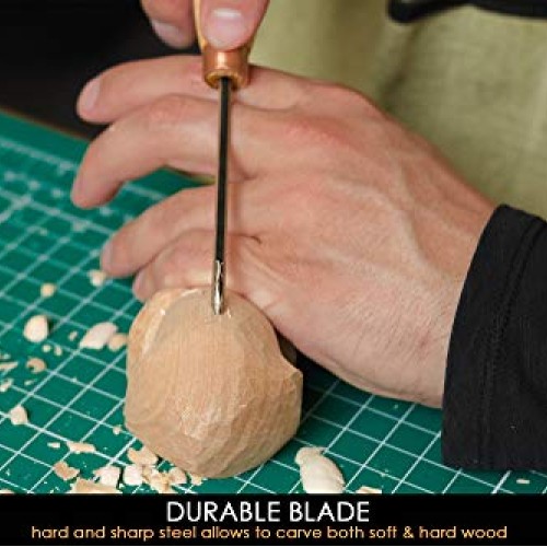 BeaverCraft Wood Carving V Gouge K12/02 Woodworking Hand Chisel Co...