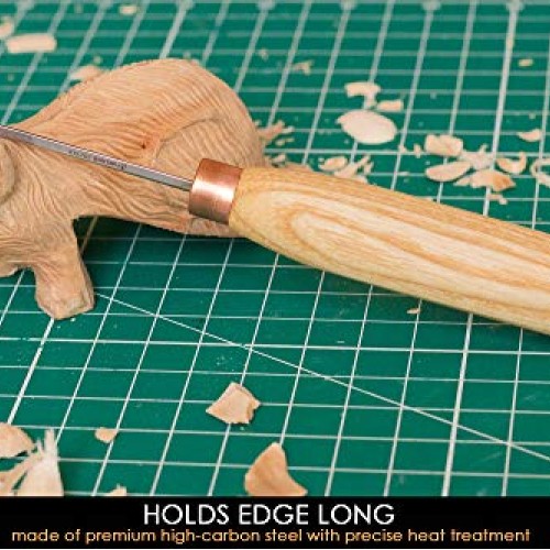 BeaverCraft Wood Carving V Gouge K12/02 Woodworking Hand Chisel Co...