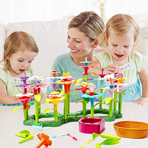 Bebila Flower Garden Building Toys for Girls Build a Bouquet Sets ...