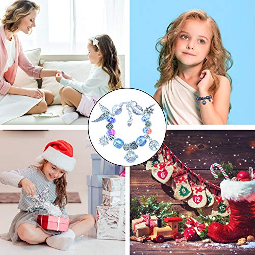iCARNIVAL DIY Charm Bracelet Making Kit, with Pearl Cage Pendant J...
