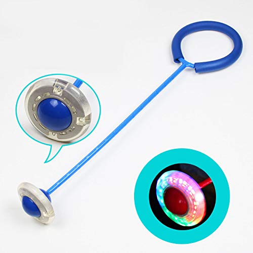 2 Pack Foldable Sports Swing Ball,Flashing Jumping Ring Children C...