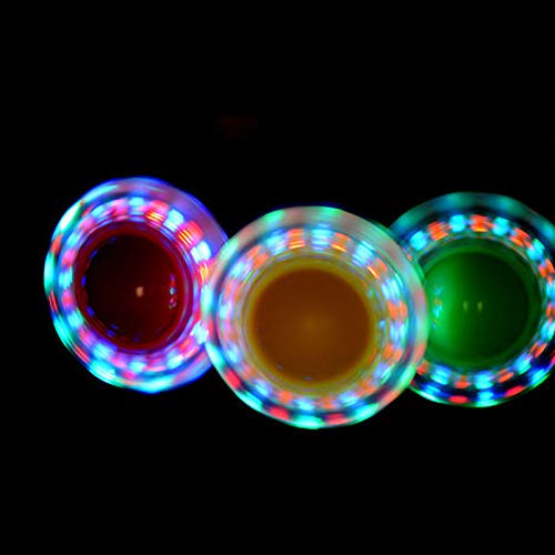 2 Pack Foldable Sports Swing Ball,Flashing Jumping Ring Children C...