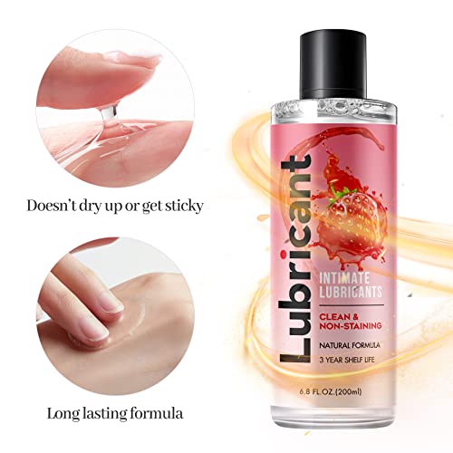 BED GAME No Rinse Water-Based Personal Lubricant, Strawberry Flavo...
