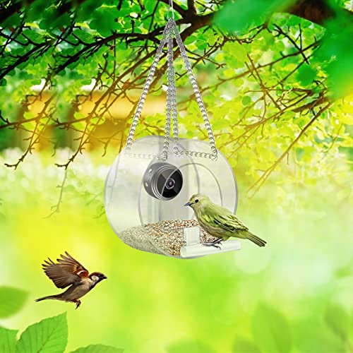 Smart Bird Feeder with HD 1080P Night-Version Video Camera for Wat...
