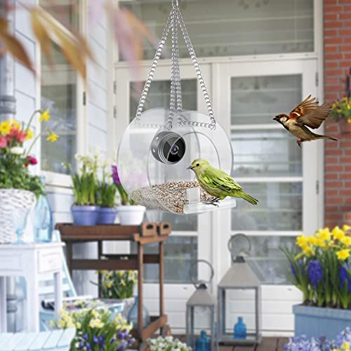 Smart Bird Feeder with HD 1080P Night-Version Video Camera for Wat...