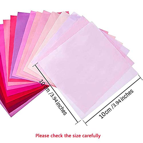 Beiabang 100 Pieces Cotton Fabric Multi-Colors Fabric Patchwork Fa...