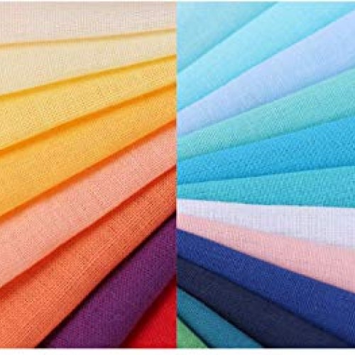 Beiabang 100 Pieces Cotton Fabric Multi-Colors Fabric Patchwork Fa...