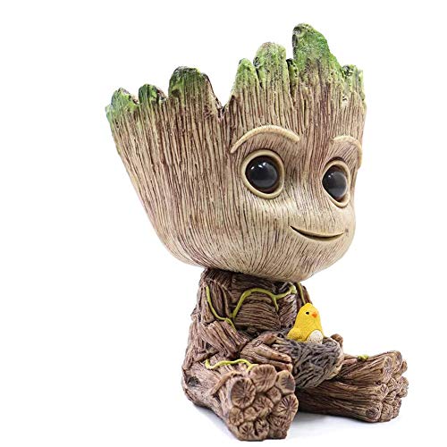 Baby Groot Planter Pot,Cute Bird-Nest Model Succulent Green Plants...