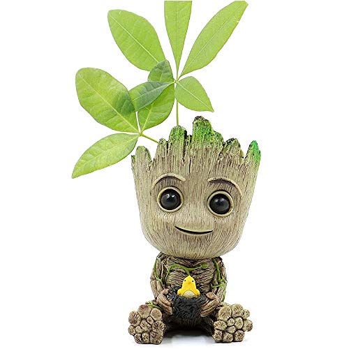Baby Groot Planter Pot,Cute Bird-Nest Model Succulent Green Plants...