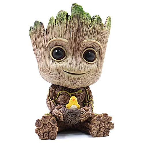 Baby Groot Planter Pot,Cute Bird-Nest Model Succulent Green Plants...