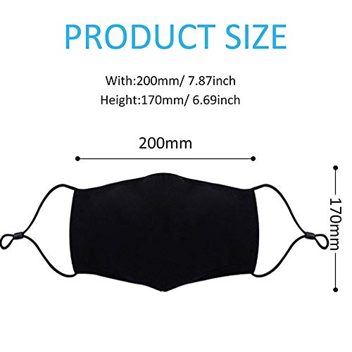 Belisy 3 Pack Adjustable Protective Reusable Dust Fashion Mouth Co...