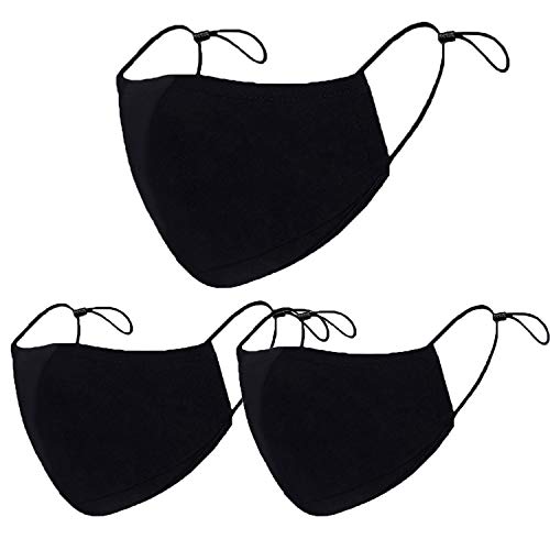 Belisy 3 Pack Adjustable Protective Reusable Dust Fashion Mouth Co...