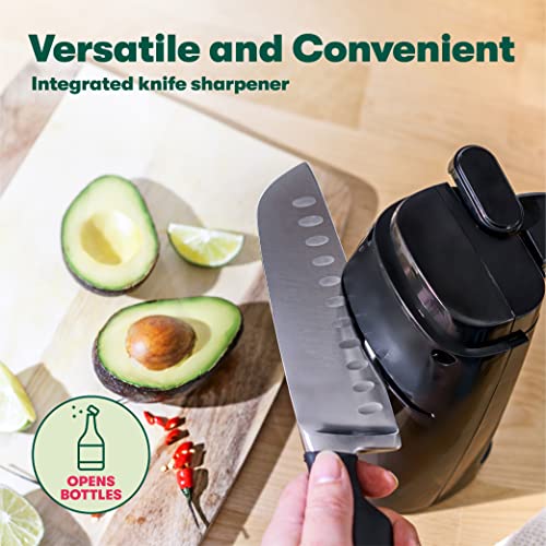 BELLA Electric Can Opener and Knife Sharpener, Multifunctional Jar...