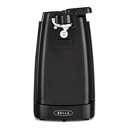 BELLA Electric Can Opener and Knife Sharpener, Multifunctional Jar...