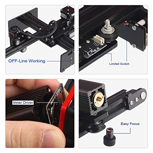 Laser Engraving Machine for Wood Plastic Leather Rubber Metal Carv...