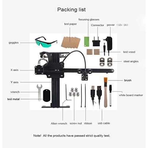 Laser Engraving Machine for Wood Plastic Leather Rubber Metal Carv...