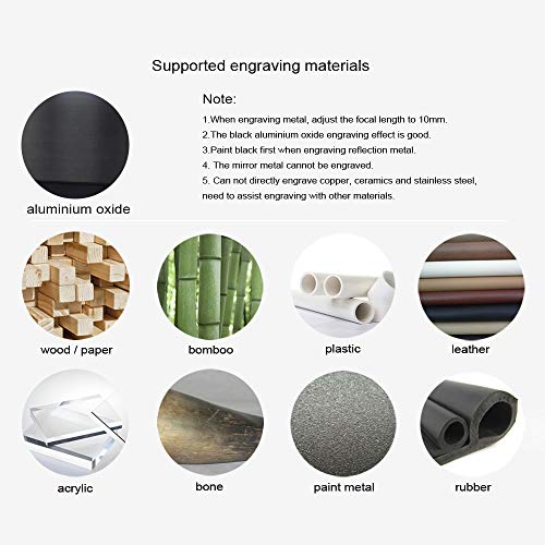 Laser Engraving Machine for Wood Plastic Leather Rubber Metal Carv...