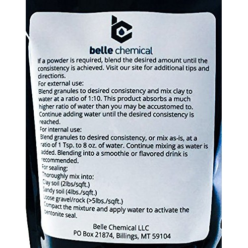 Food Grade Sodium Bentonite Clay 1 Pound