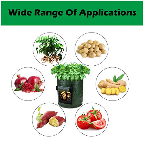Potato Grow Bags with Gloves,Potato Planters with Flap and Handles...