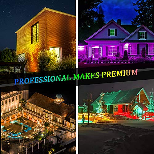 Led Flood Light , RGB Smart Floodlights Max 6500K&Min2700K & 16 Mi...