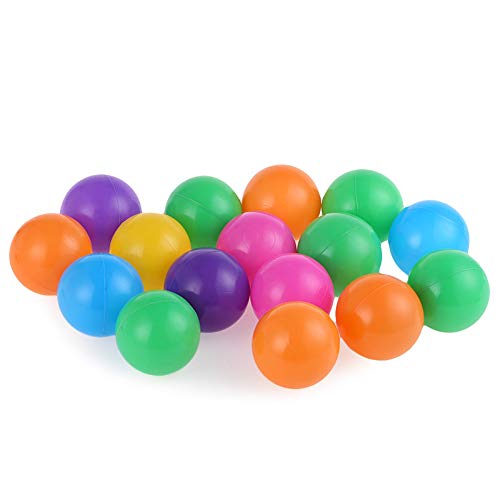 BELUPAID Plastic Ball,Pack of 100 Crush Proof Pit Balls - 6 Bright...