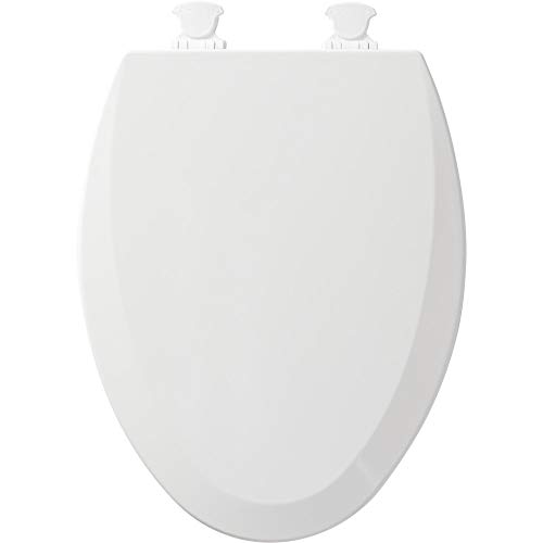 Bemis 1500EC 390 Lift-Off Wood Elongated Toilet Seat, 1 Pack, Cott...