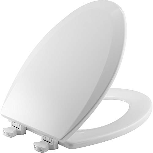 Bemis 1500EC 390 Lift-Off Wood Elongated Toilet Seat, 1 Pack, Cott...