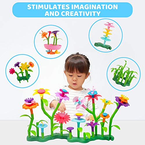 BEMITON Flower Building Toy Set for Girls, Best Birthday Gift for ...