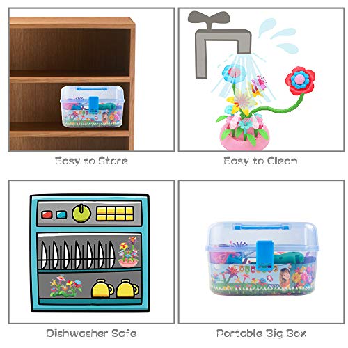 BEMITON Flower Building Toy Set for Girls, Best Birthday Gift for ...