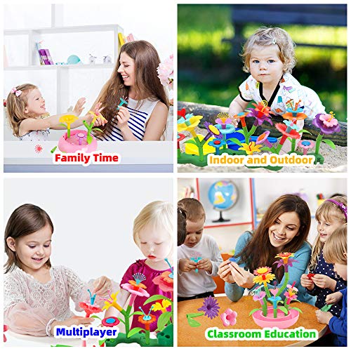 BEMITON Flower Building Toy Set for Girls, Best Birthday Gift for ...