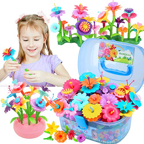 BEMITON Flower Building Toy Set for Girls, Best Birthday Gift for ...