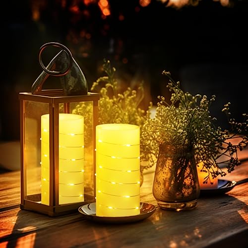 BeMoment Battery Operated Led Candles - Flameless Candles with Str...
