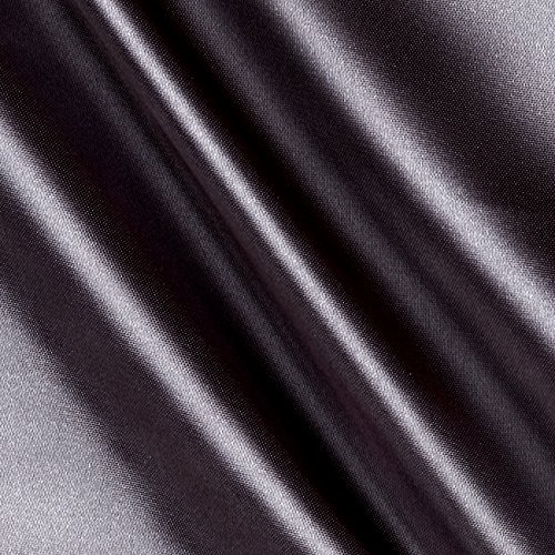 Ben Textiles 0450549 Bridal Satin Charcoal Fabric by the Yard
