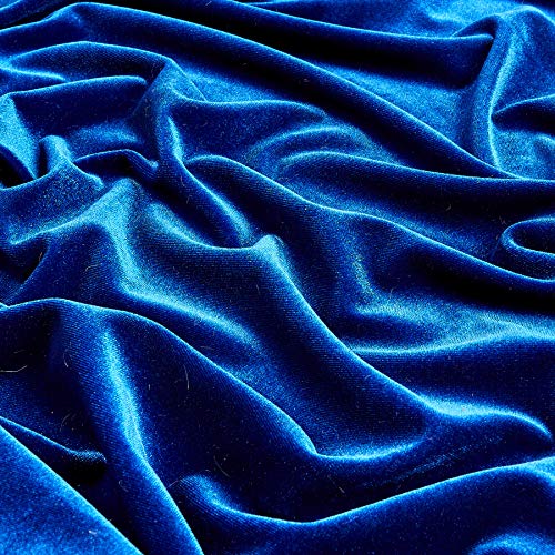 Ben Textiles 0540032 Stretch Velvet Royal Fabric by The Yard