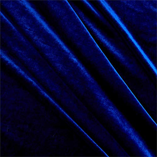 Ben Textiles 0540032 Stretch Velvet Royal Fabric by The Yard