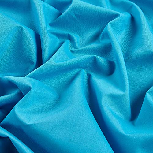 Ben Textiles Aqua 60in Poly Cotton Broadcloth Fabric by The Yard