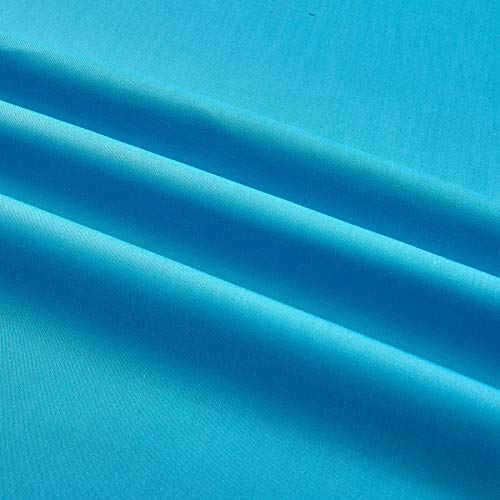 Ben Textiles Aqua 60in Poly Cotton Broadcloth Fabric by The Yard