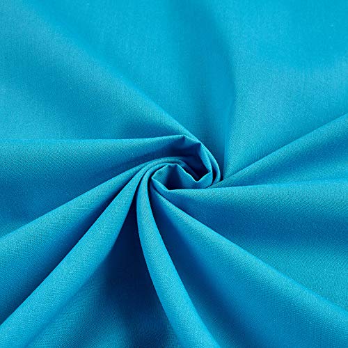 Ben Textiles Aqua 60in Poly Cotton Broadcloth Fabric by The Yard