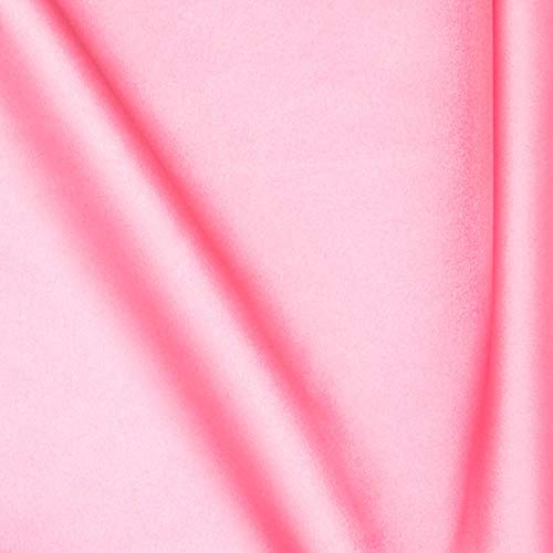 Ben Textiles Bridal Satin Candy Pink Fabric By The Yard