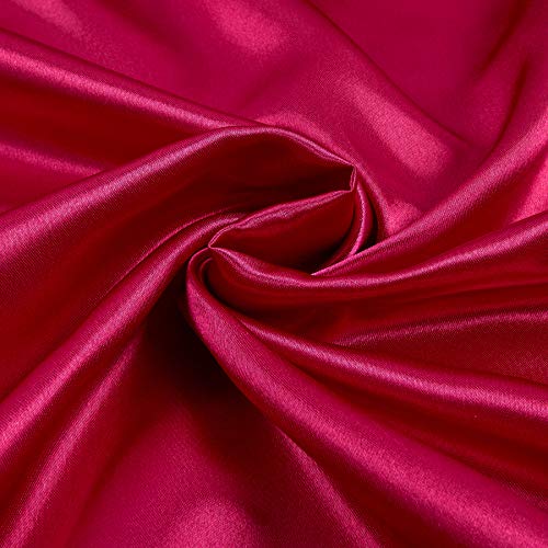 Ben Textiles Bridal Satin, Hot Pink