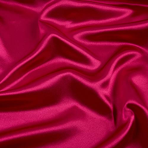 Ben Textiles Bridal Satin, Hot Pink