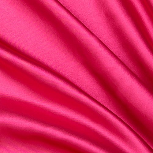 Ben Textiles Bridal Satin, Hot Pink