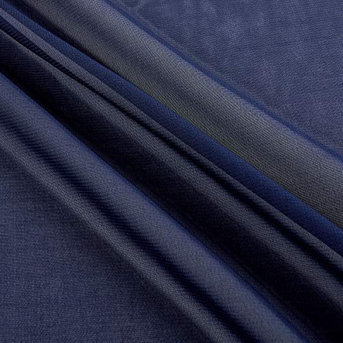 Ben Textiles Chiffon Fabric, Solid Navy, Fabric by the yard